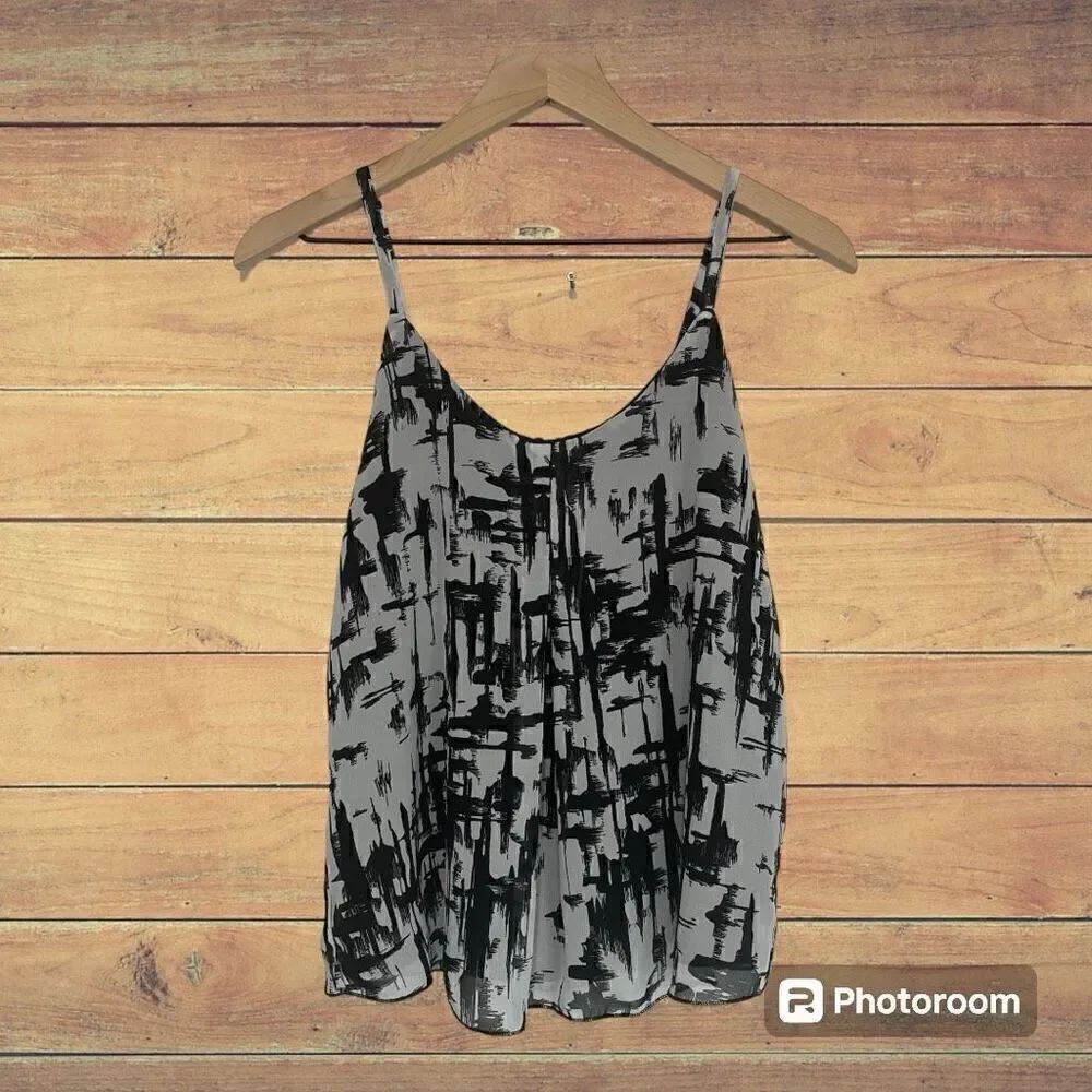 A. B. S. By Allen Schwartz Black And Gray Cami Size XS GUC